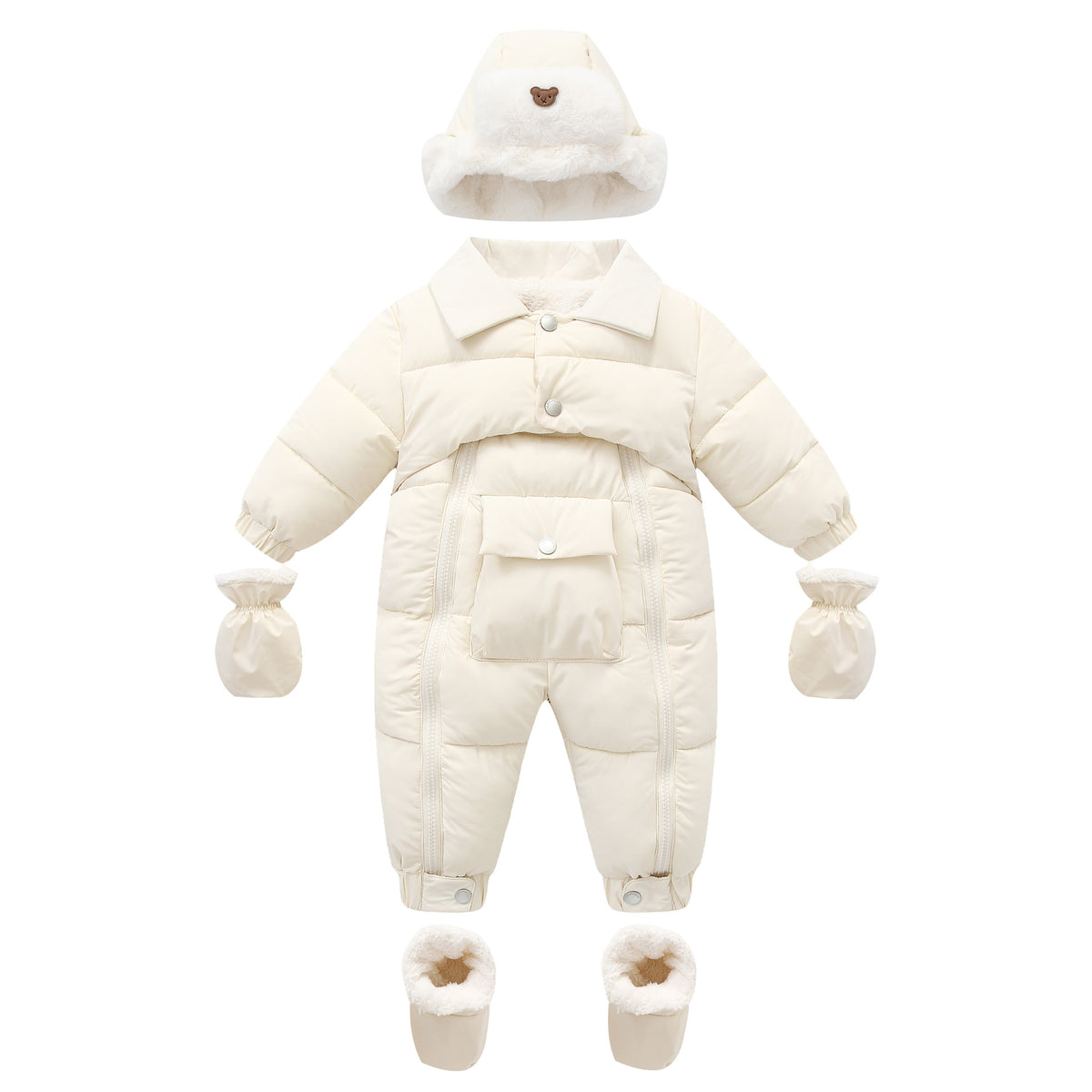 Baumwollgefütterter Strampler für Babys – Bild 5 | LuxeStyle