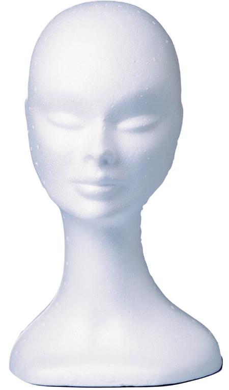 Styroporkopf weiss – Bild 1 | LuxeStyle