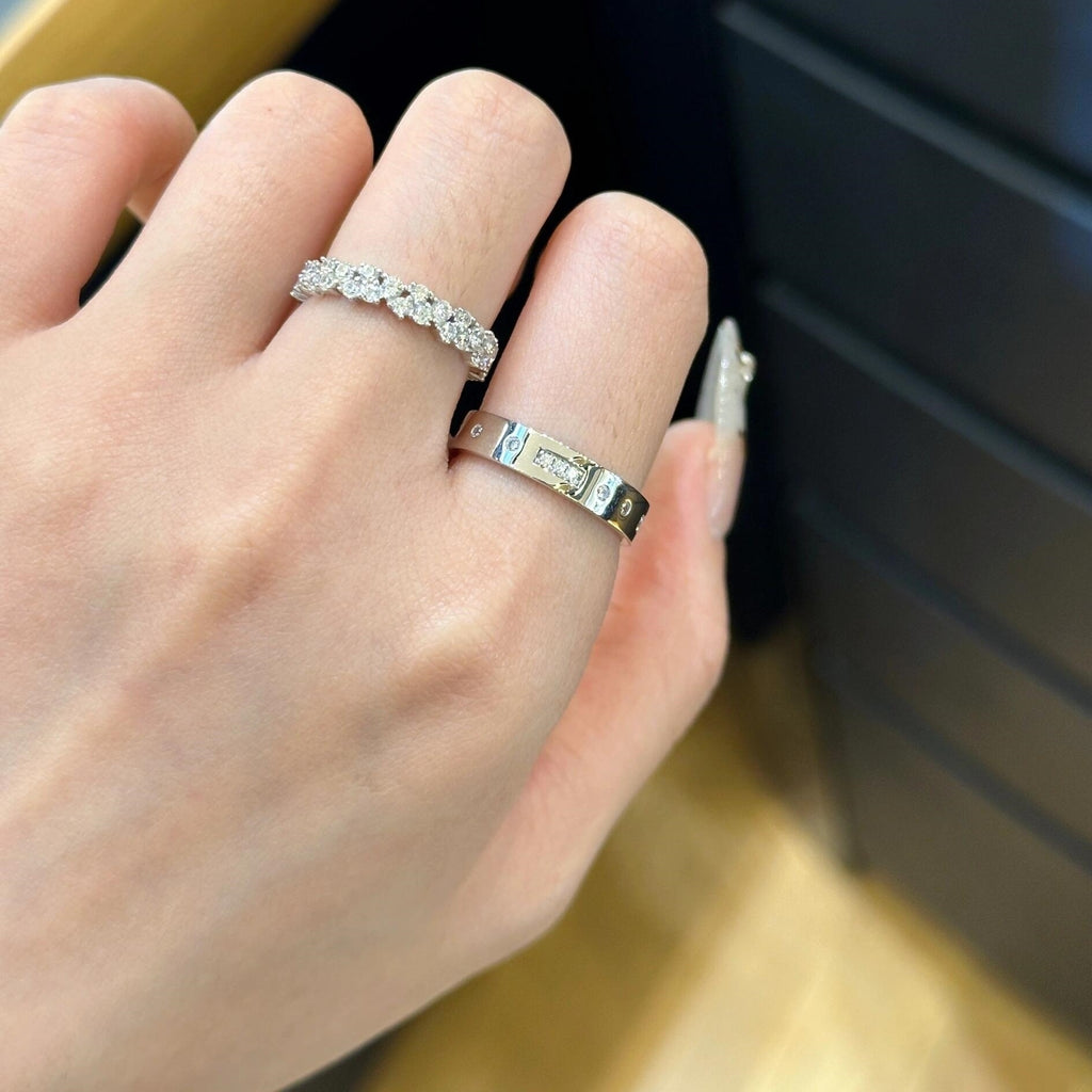 Prinzessin Kleiner Diamant Eleganter Ring