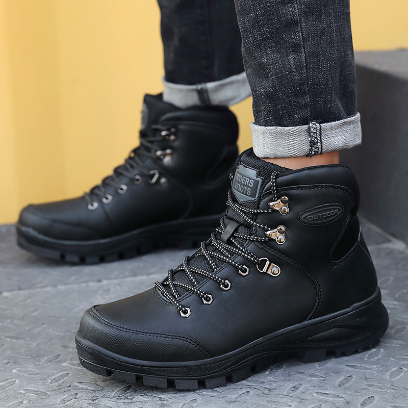 Winterstiefel Herren – Hochwertiges Leder, warm gefüttert