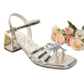 Sandalen mit Schleife und klobigem Absatz – Bild 1 | LuxeStyle