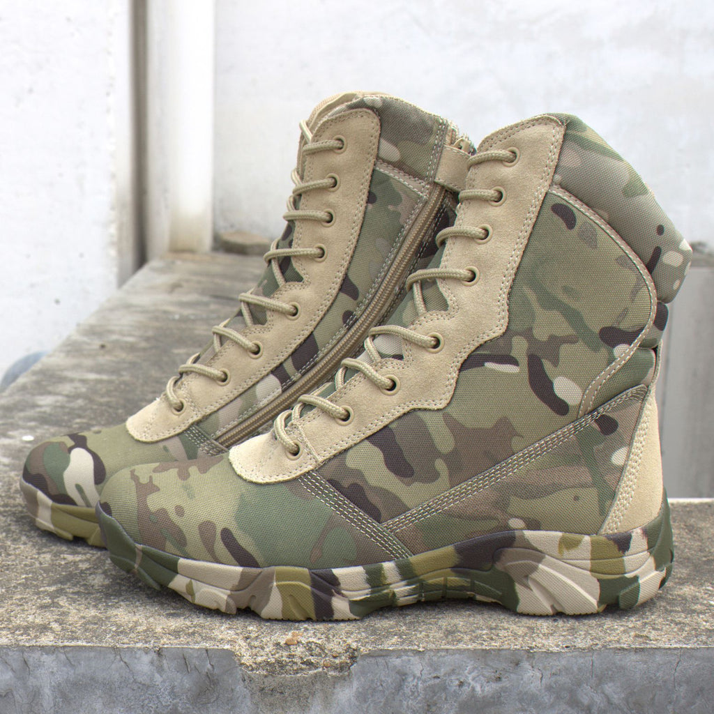 Tarnmuster-Stiefel