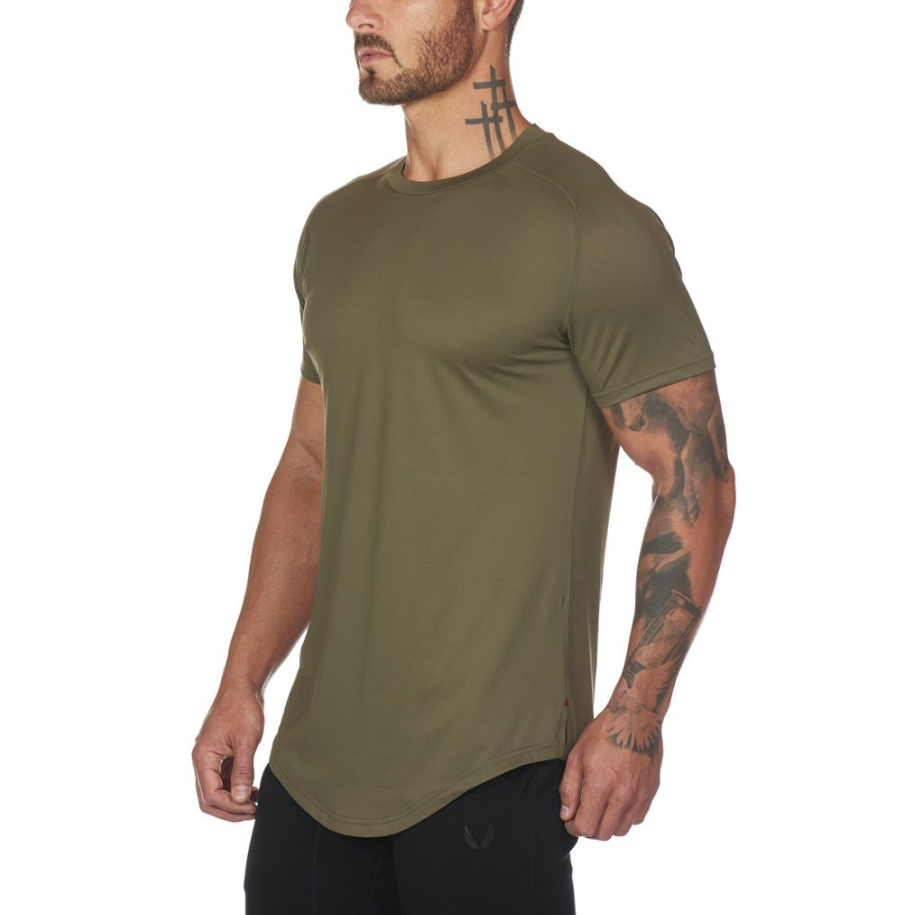 Fitness-Shirt aus Baumwoll-Mix