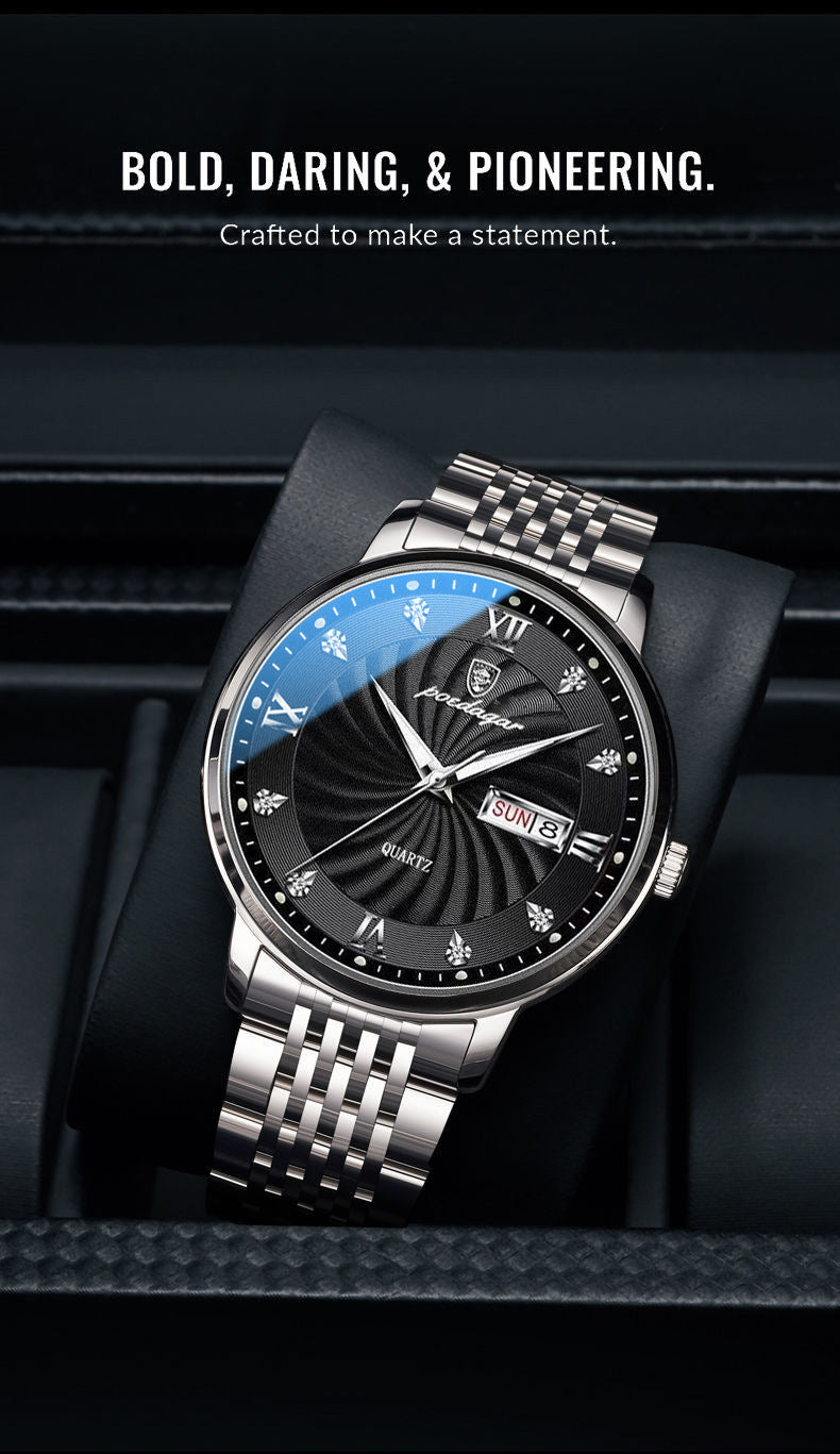 Luxus-Stahlarmband-Uhr – Bild 2 | LuxeStyle