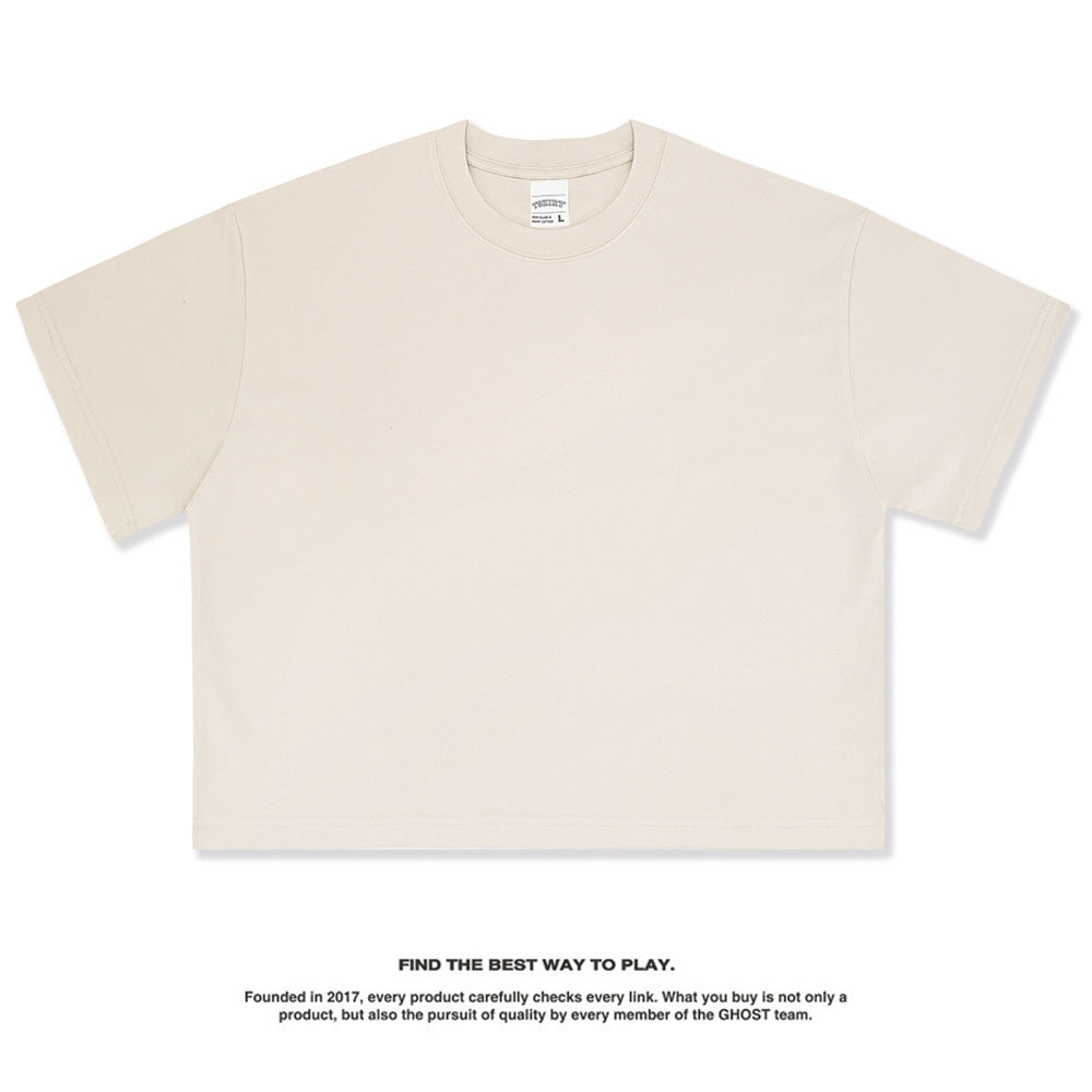 Vintage Cropped T-Shirt aus Baumwolle – Ansicht 2