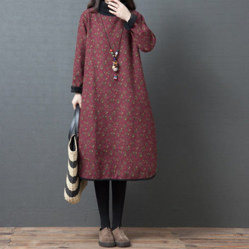 Midikleid mit Blumenmuster – Bild 5 | LuxeStyle