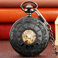Retro-Doppeldisplay-Taschenuhr mit Klappdeckel