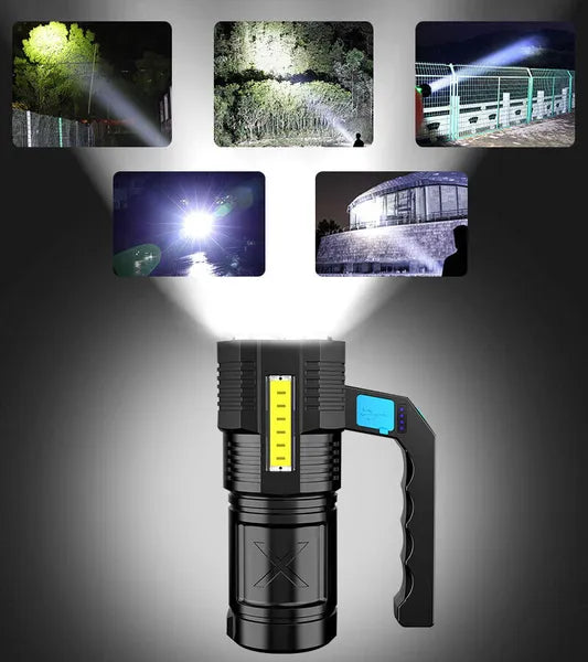 Superheller LED Handscheinwerfer mit USB-Ladefunktion