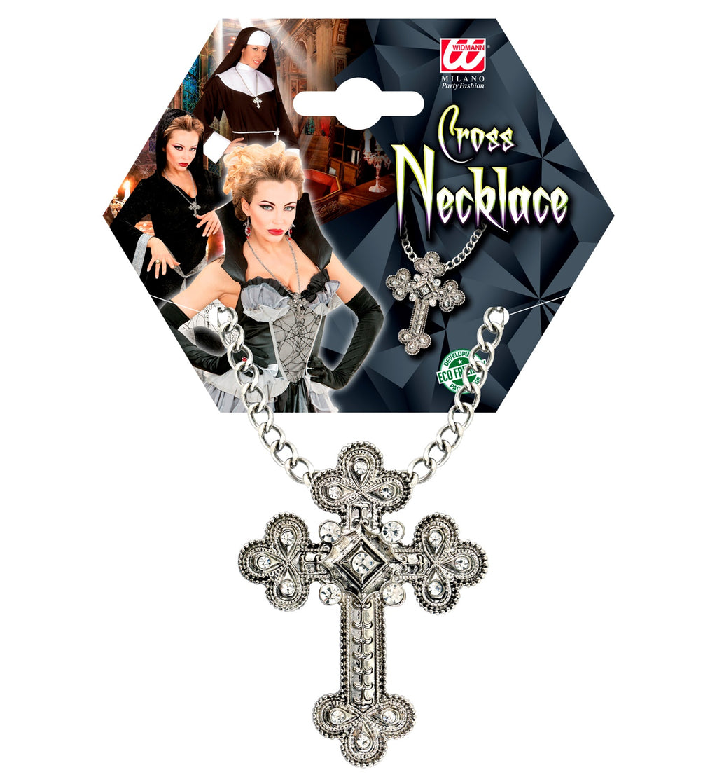 Halskette mit Strasskreuz – Bild 1 | LuxeStyle