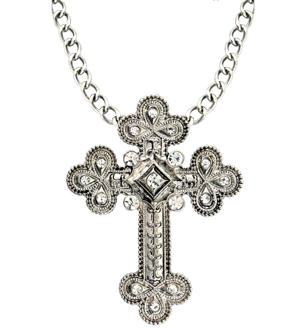 Halskette mit Strasskreuz – Bild 2 | LuxeStyle