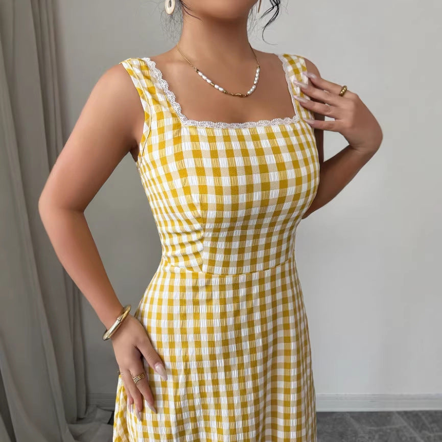 Elegantes Retro-Kleid mit Karomuster – Bild 4 | LuxeStyle
