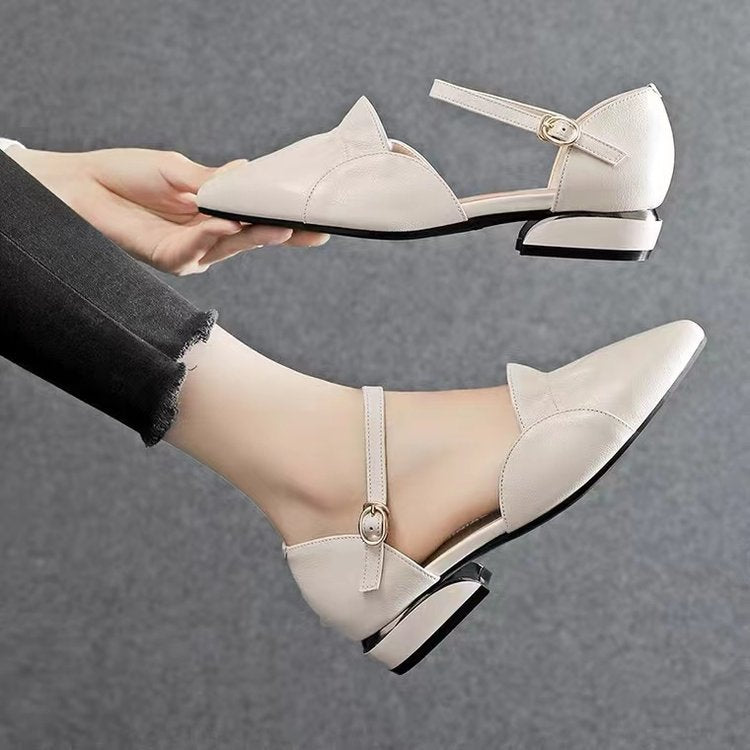 Coarse Heel Sandalen mit Schnalle – Bild 3 | LuxeStyle