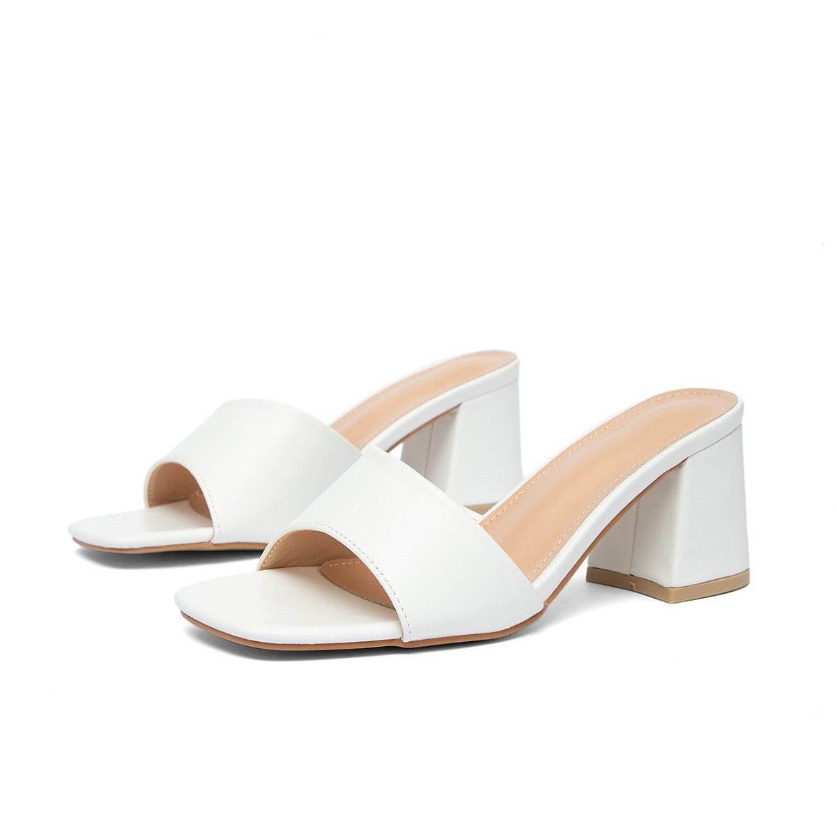 Mules mit Chunky-Absatz