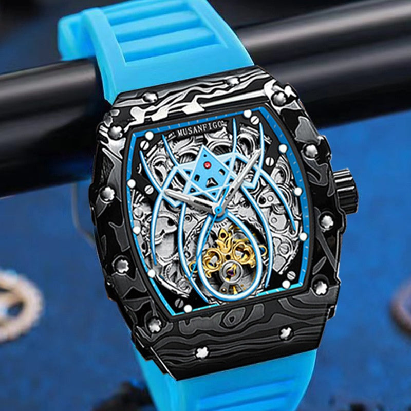 Sportliche, automatische Herrenuhr mit Leuchtzeigern – Ansicht 4