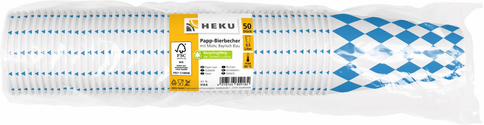 Einweg-Pappbecher Bayern