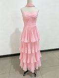 Elegantes Plissée-Abendkleid mit kurzen Ärmeln – Bild 12 | LuxeStyle