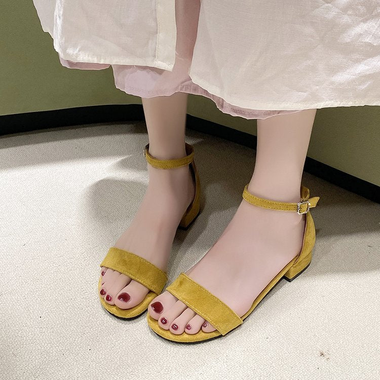 Suede-Sandalen