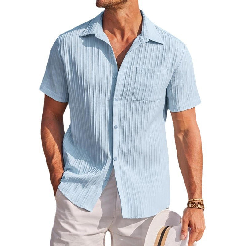 Herren Freizeit-Hemd Kurzarm | LuxeStyle