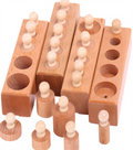 Montessori Steckzylinder aus Buchenholz | LuxeStyle