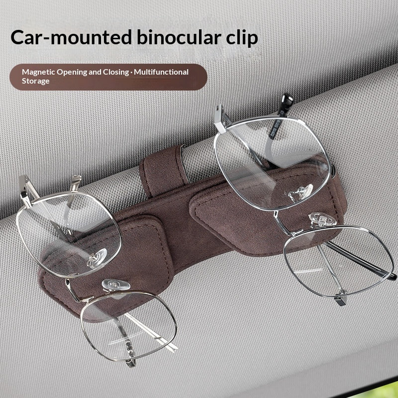 Sonnenblenden-Organizer mit Brillenclip