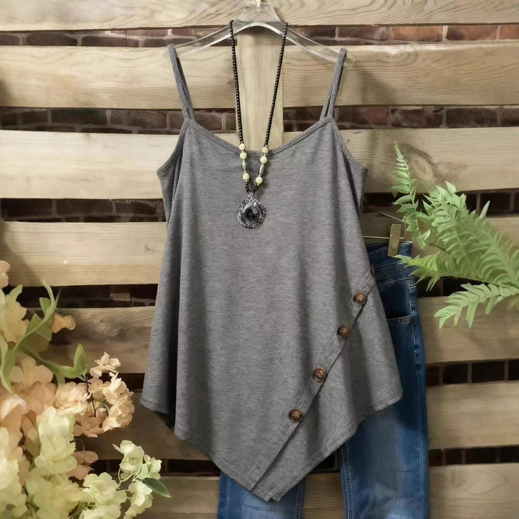 Damen Camisole mit Knöpfen und verstellbaren Trägern
