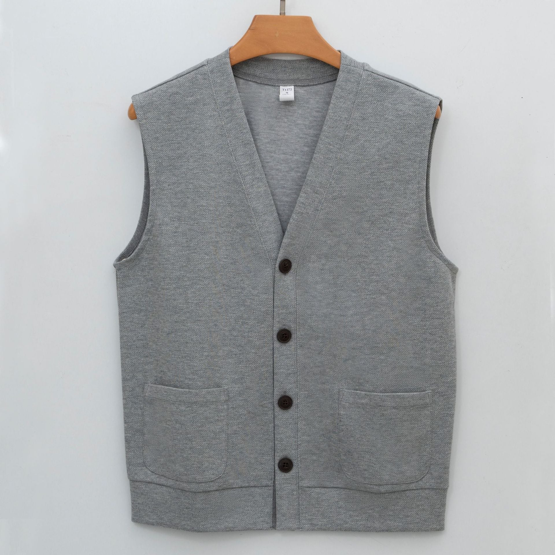 Herren Strick-Cardigan Weste