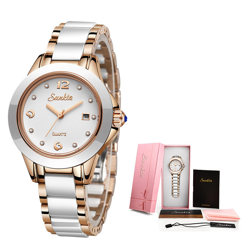 Elegante Damenuhr in Roségold | LuxeStyle