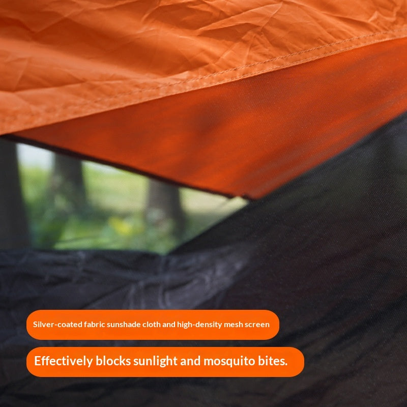 Outdoor-Hängematte mit Sonnenschutz