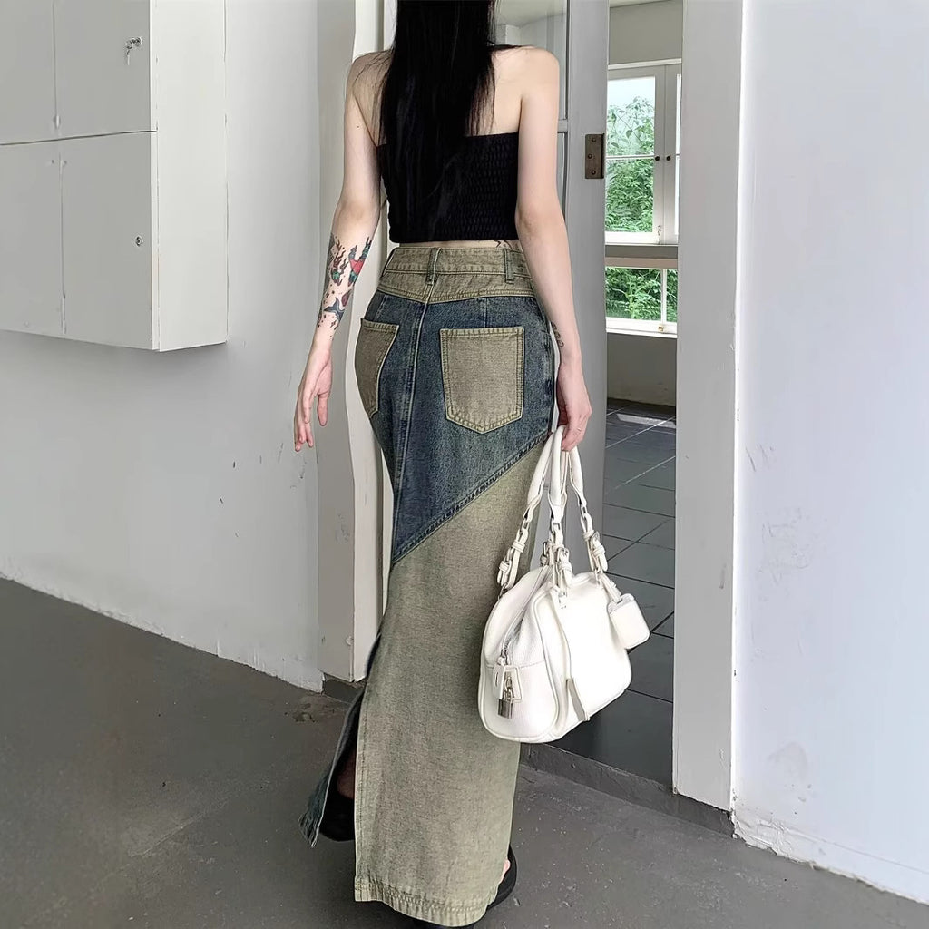 Vielseitiges Denim Etuikleid mit A-Linie – Bild 3 | LuxeStyle