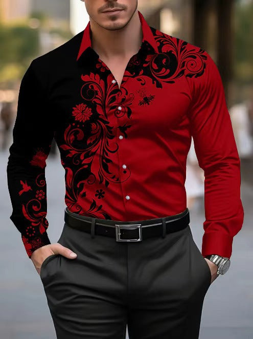 Slim-Fit Hemd mit Muster für Herren – Bild 8 | LuxeStyle