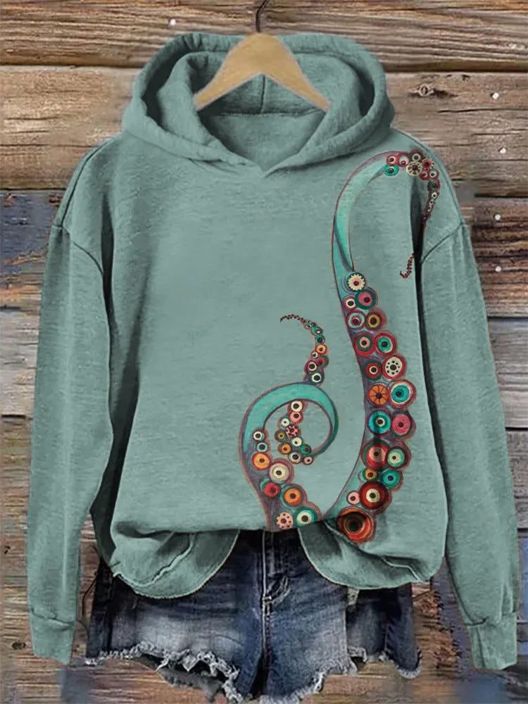 Damen Langarm-Top mit Blumenmuster