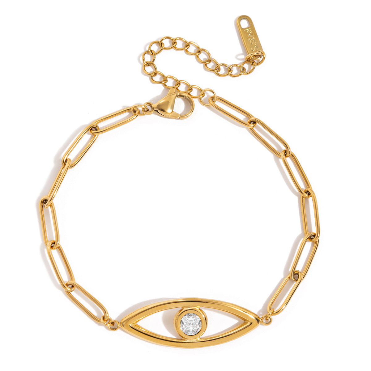 Armband «Classic» mit Zirkonia und Evil Eye – Bild 6 | LuxeStyle