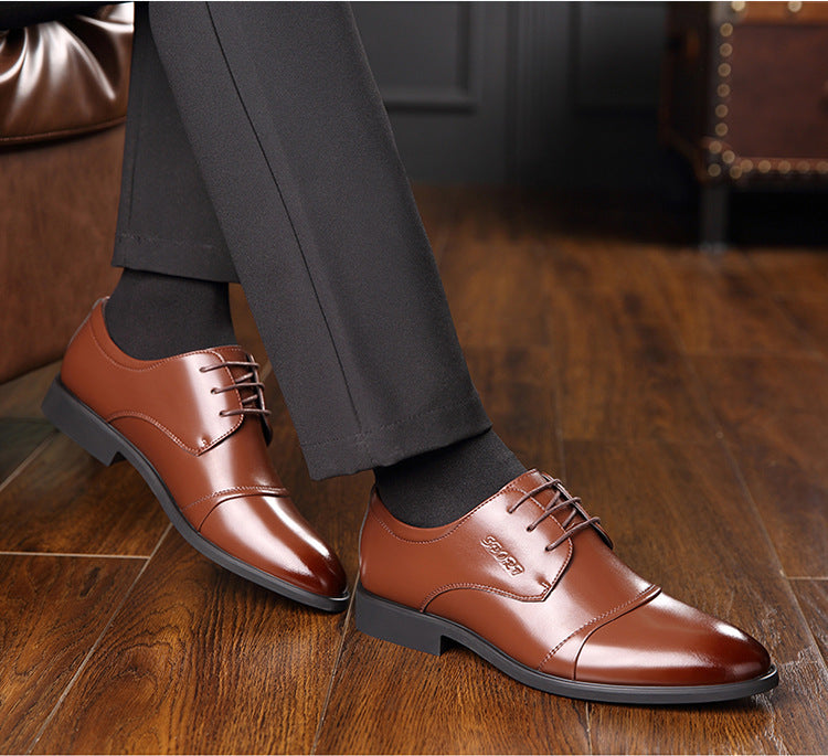 Business-Schnürschuhe aus PU-Leder für Herren