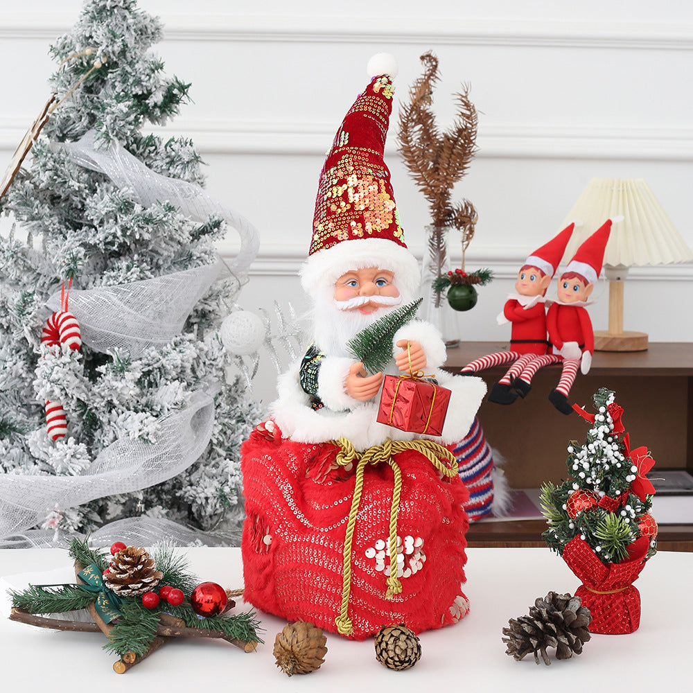 Tanzender Weihnachtsmann-Globus aus Plastik – Bild 4 | LuxeStyle