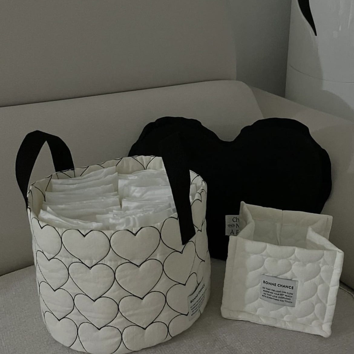 Vielseitiger Korb mit Herzmotiv – Bild 5 | LuxeStyle