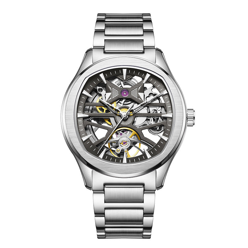 Skelett-Herrenuhr mit mechanischem Werk