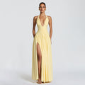 Elegantes, figurbetontes Abendkleid mit Schlitz – Bild 9 | LuxeStyle