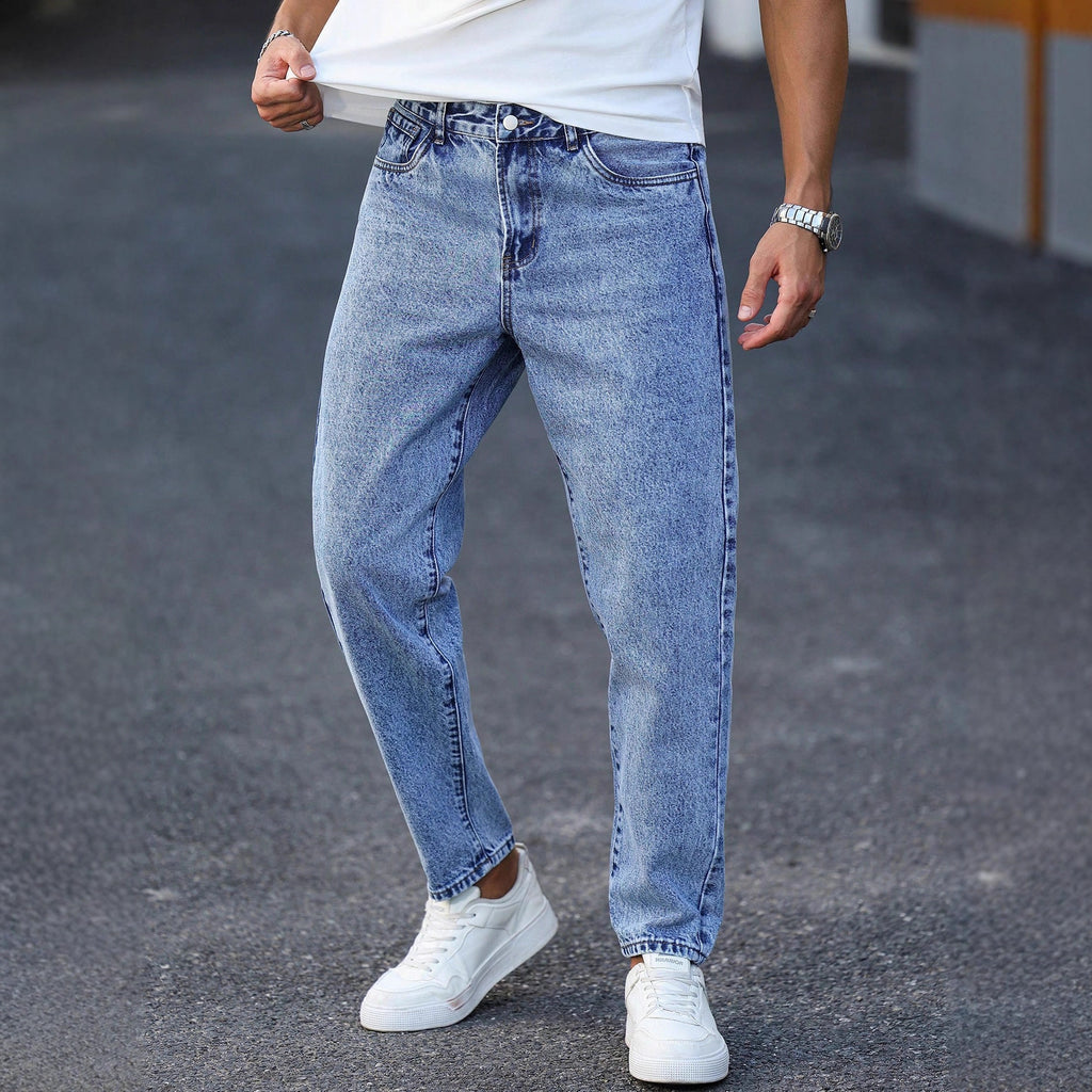 Hellblaue Skinny Jeans