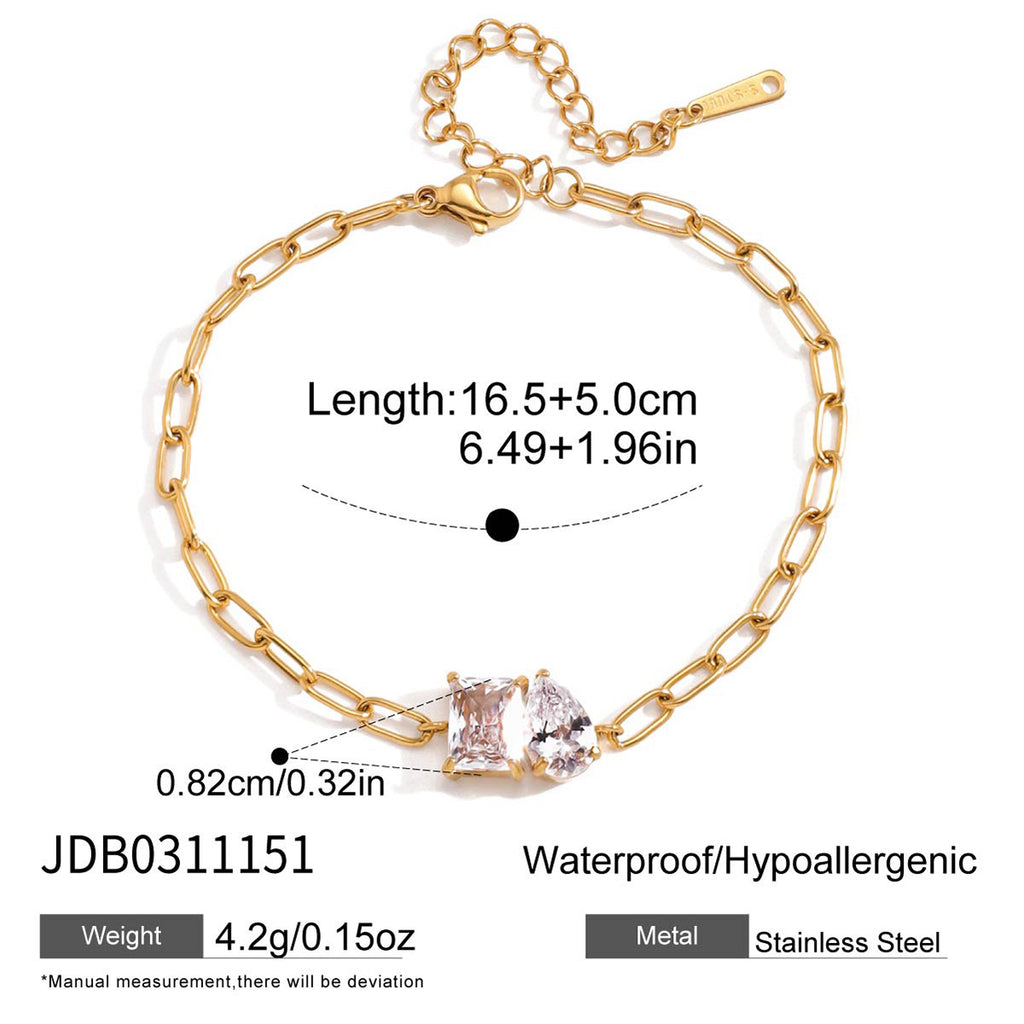 Stahl-Zirkon-Armband – Bild 2 | LuxeStyle
