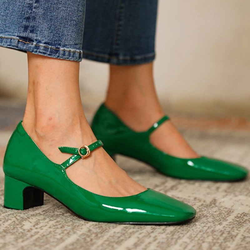 Elegante Mid-Heel Pumps mit eckiger Kappe – Bild 3 | LuxeStyle