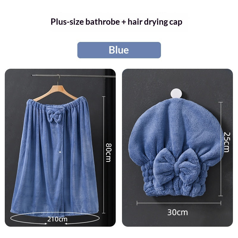 XXL Badetuch-Kleid mit Prinzessinnen-Hut
