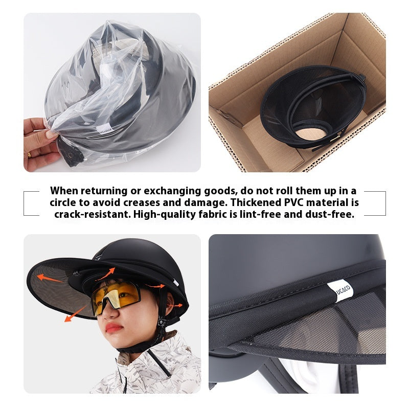 Reithelm-Visier für Outdoor-Aktivitäten