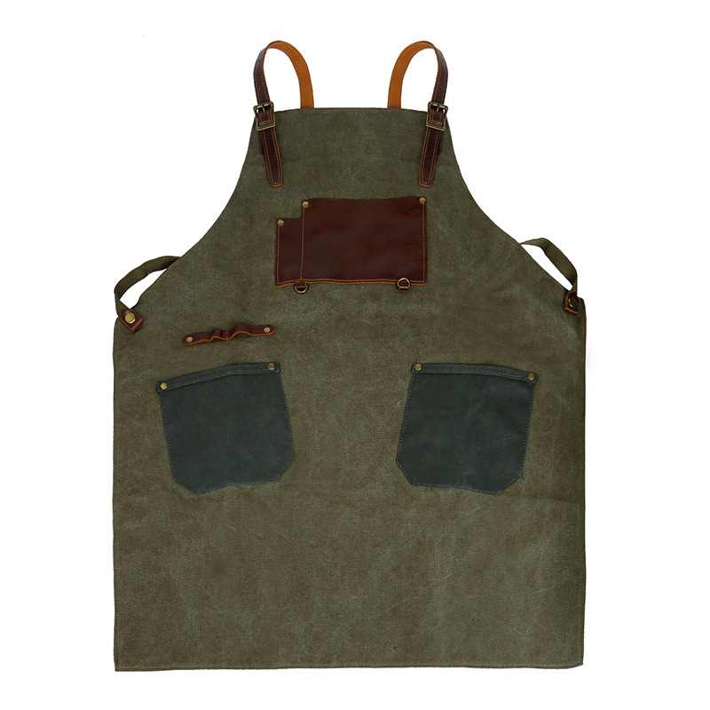 Handwerker-Schürze aus Canvas mit Tasche – Bild 6 | LuxeStyle