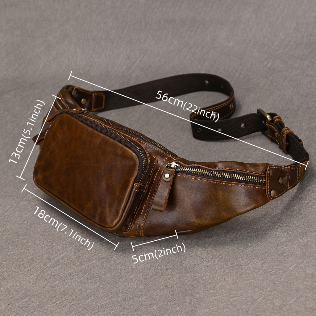 Handliche Leder-Umhängetasche für Herren – Bild 8 | LuxeStyle