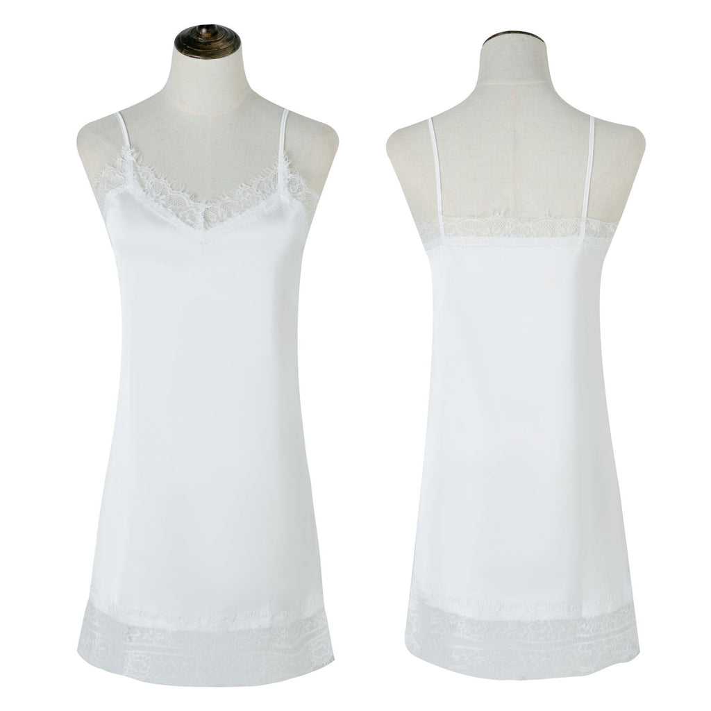 Seidiges Spitzenkleid