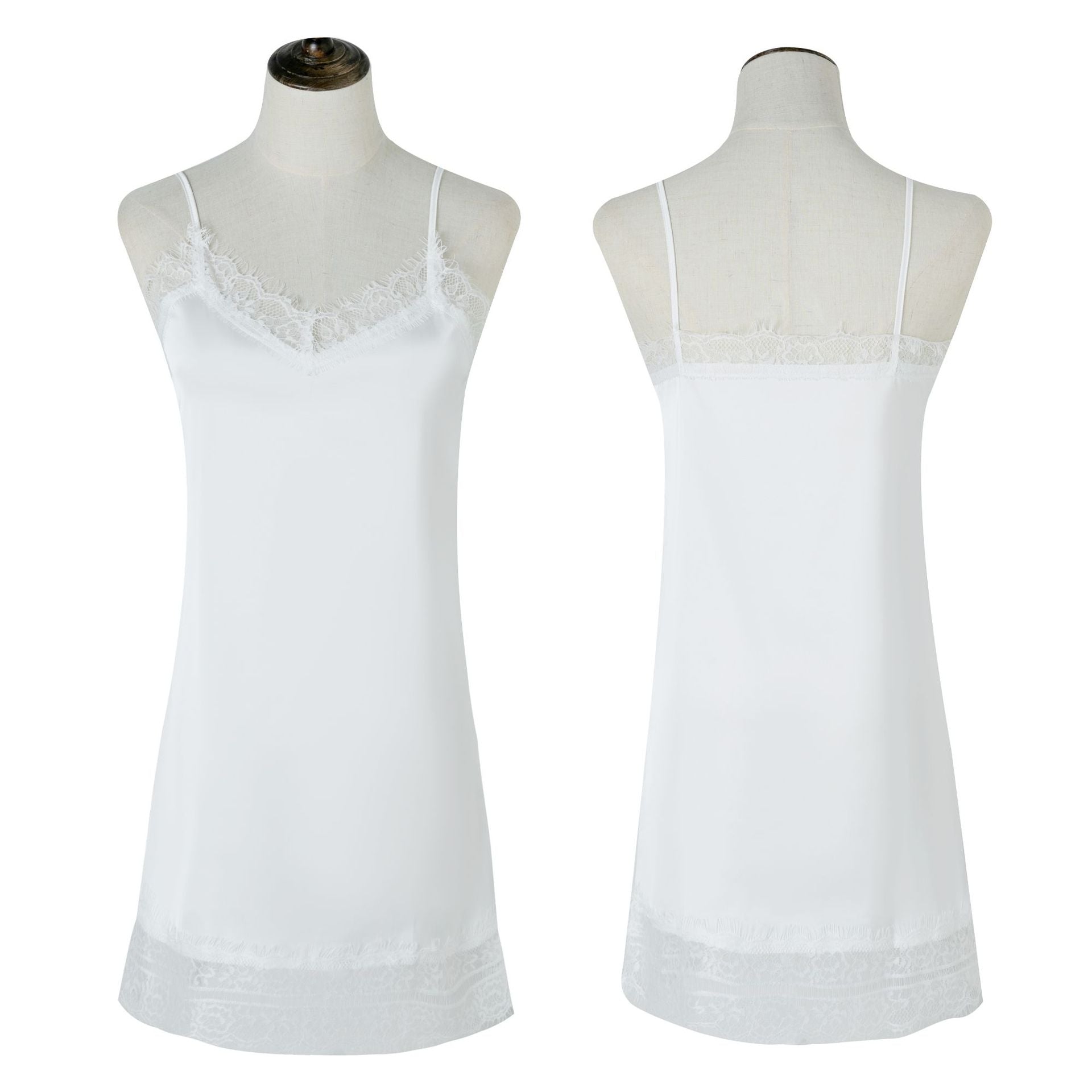 Seidiges Spitzenkleid