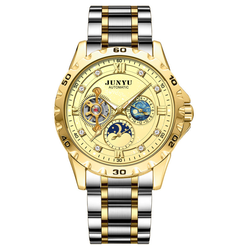 Wasserdichte Leuchtende Automatik-Herrenuhr