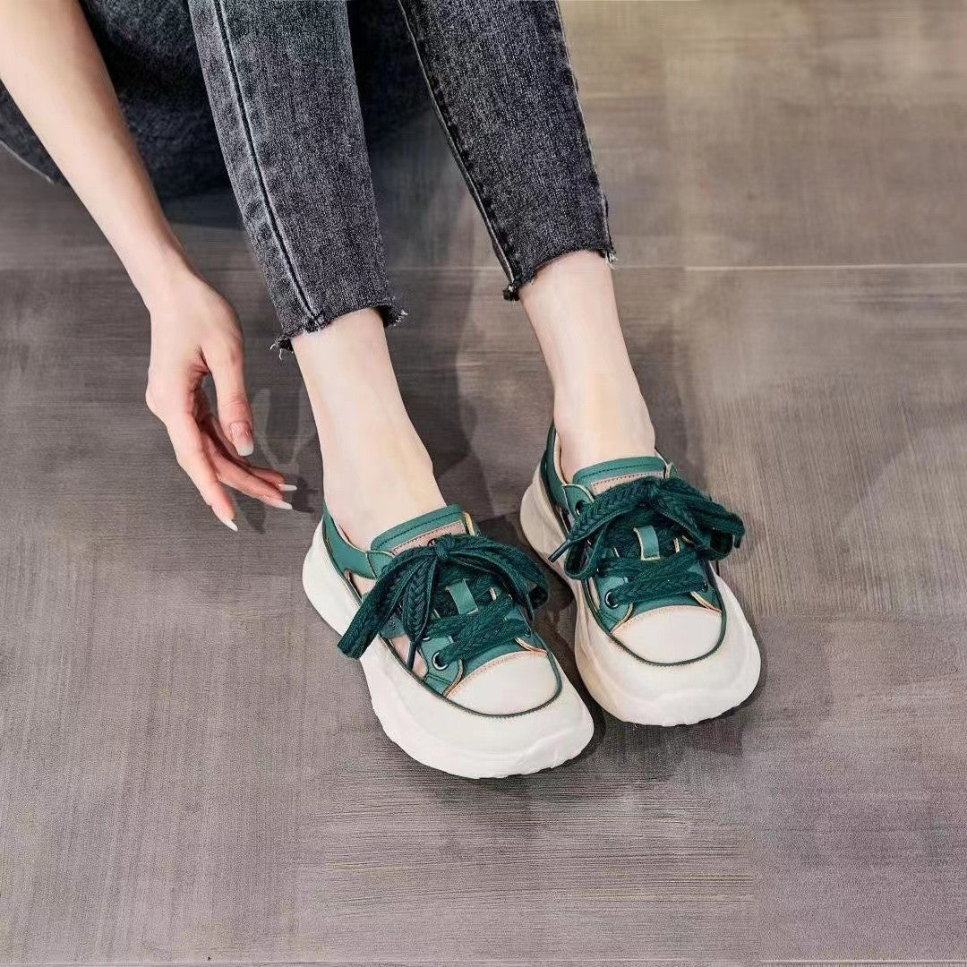 Frauen-Mode-Casual-Plateau-Sandalen mit Aussparung