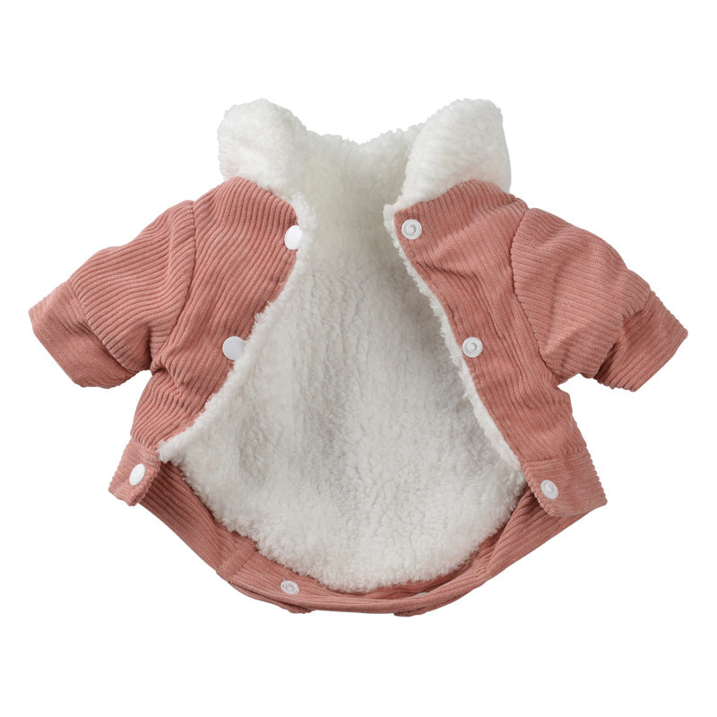 Koreanischer Doppel-Layer-Fleece-Hundekittel