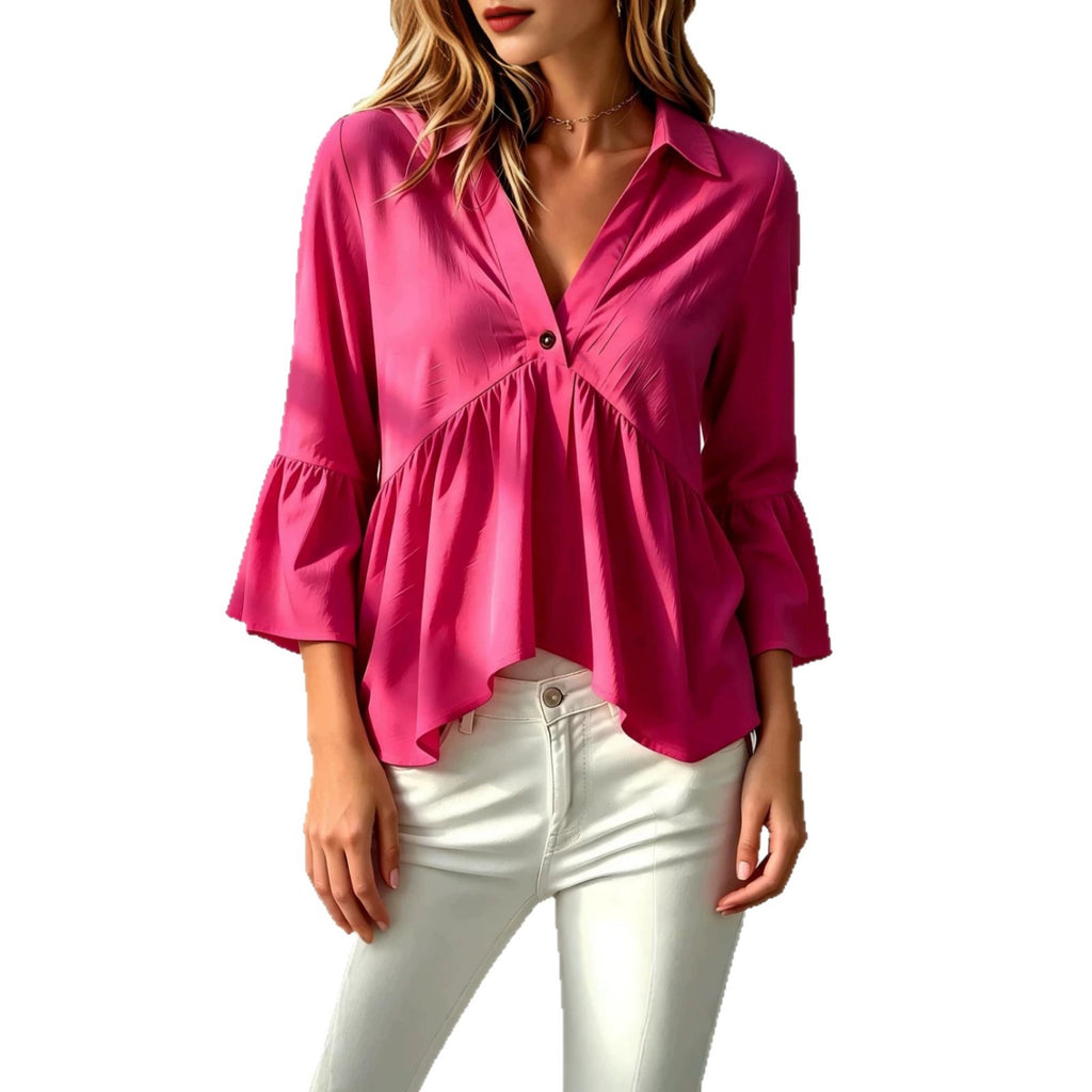 Bluse mit Ruffles